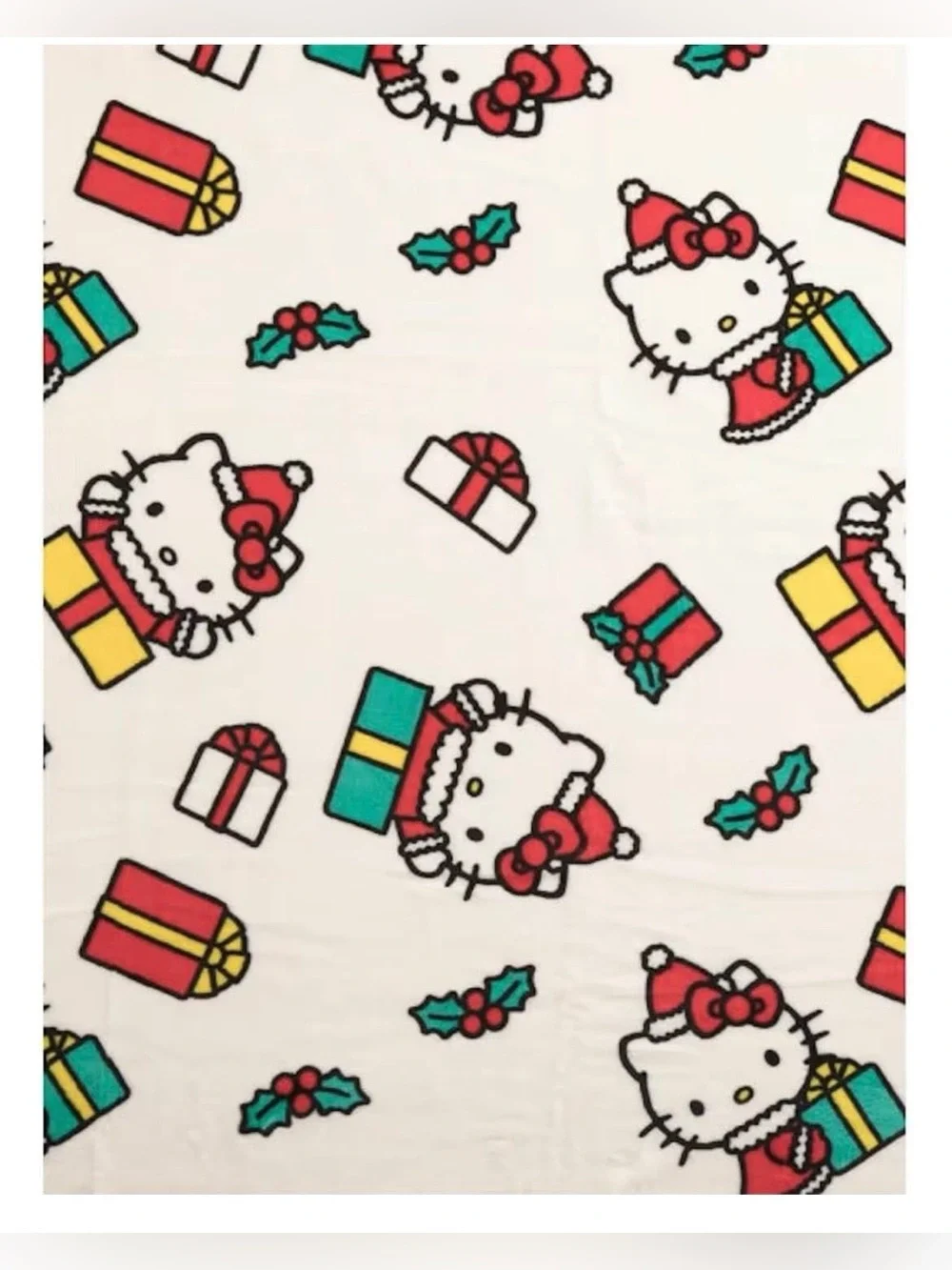 Hello Kitty Holiday Plush Throw